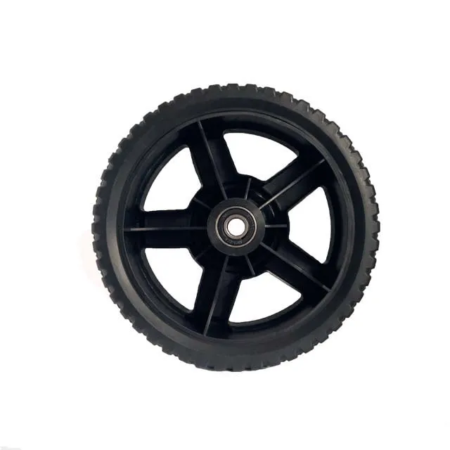 12 inch garden cart wheel/300mm garbage bin wheel/big wheel plastic wheelbarrow