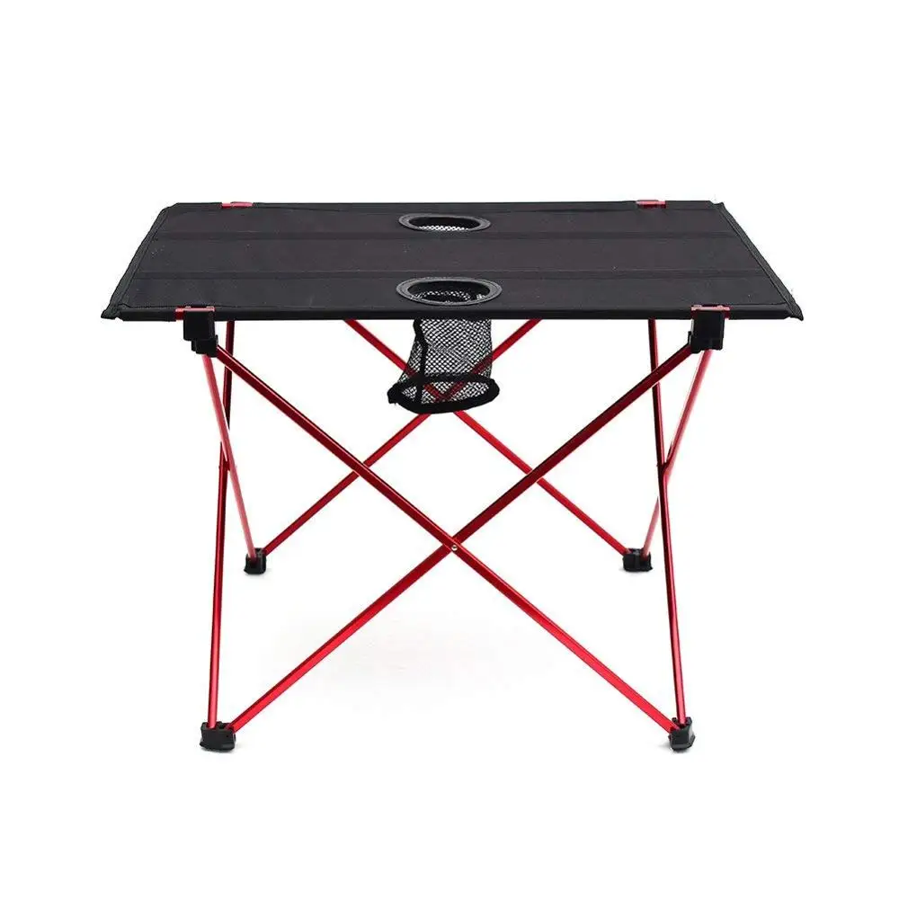 lightweight small aluminum frame portable travel folding table