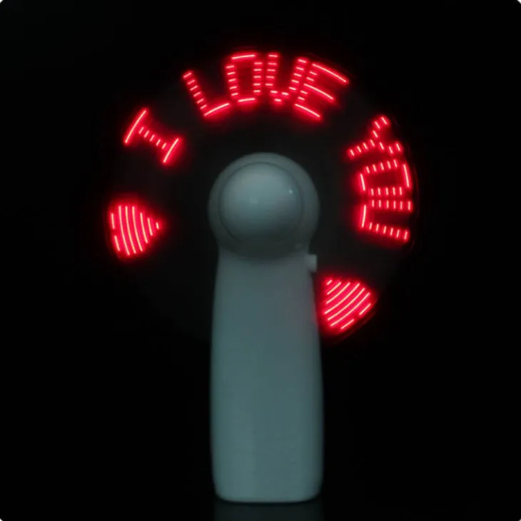 hot sale portable propeller fan led clock