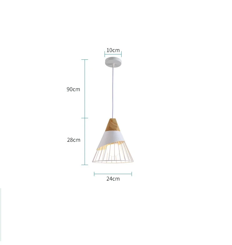 Simple Nordic Style Metal Material Hanging Pendant Lamp