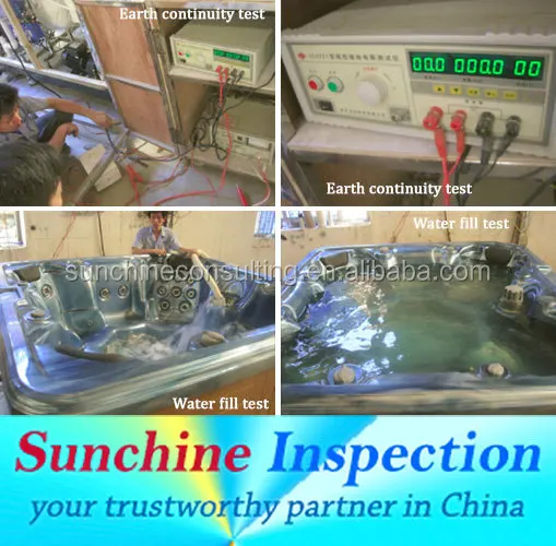 
Spa Hot Tubs Inspection Service in Pinghu, Yiwu, Jiaxing / QC Services for Sanitary Ware in Zhejiang 