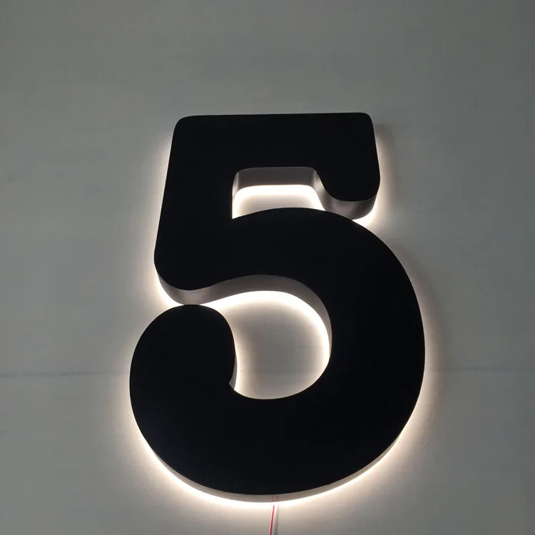 Wholesale light up house numbers sign led backlit house number Sign backlit led sign letters