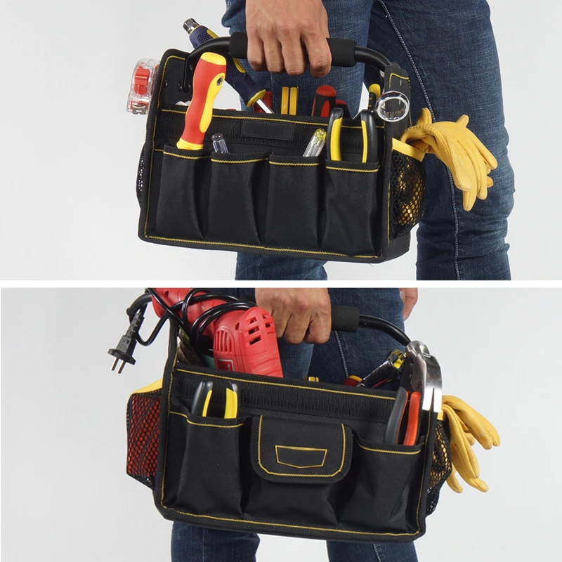 Oem Premium Hard Electricion Heavy Duty Open Tote Car Wash Tool Bag