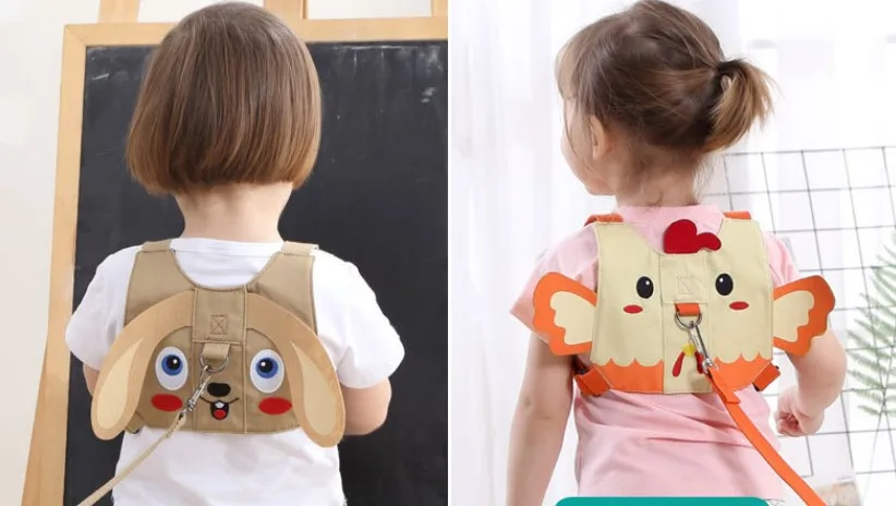 
Kids Safety Walking Harness Leash Backpack Children Wrist Traction Rope Anti Lost Kit 