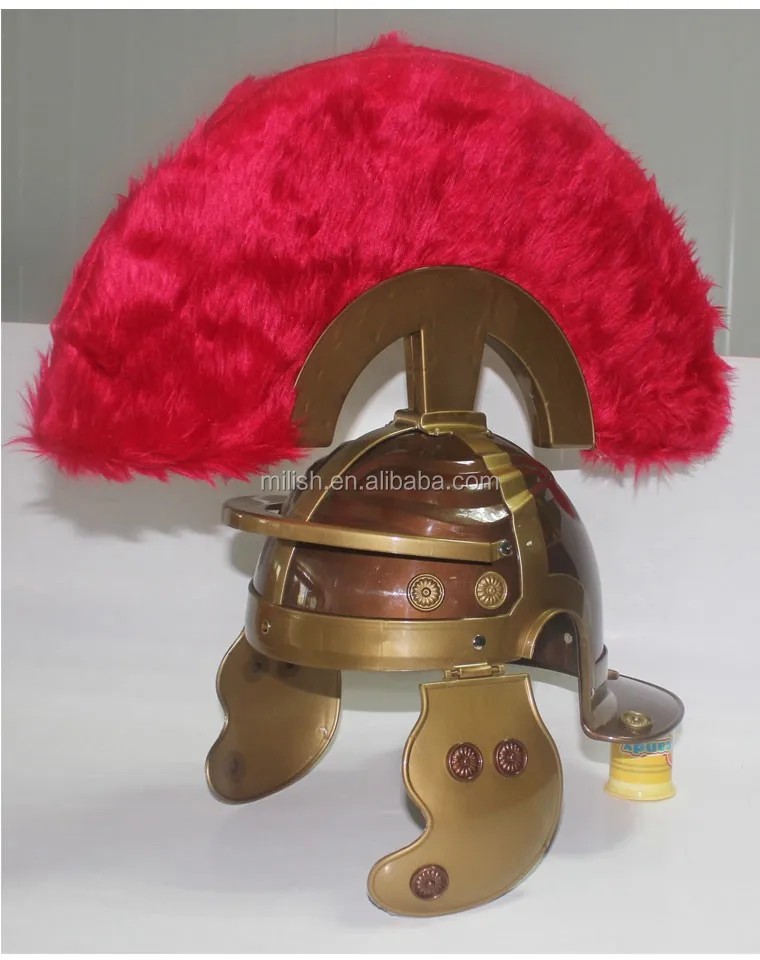 MHH111 Party plastic toy medieval armor roman soldiers helmet/ roman centurion helmet