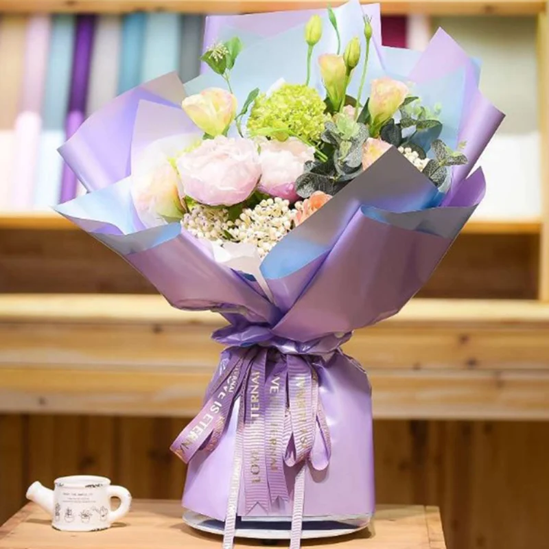 Smooth Wrapping paper for flower gloss waterproof flower packing paper wholesale