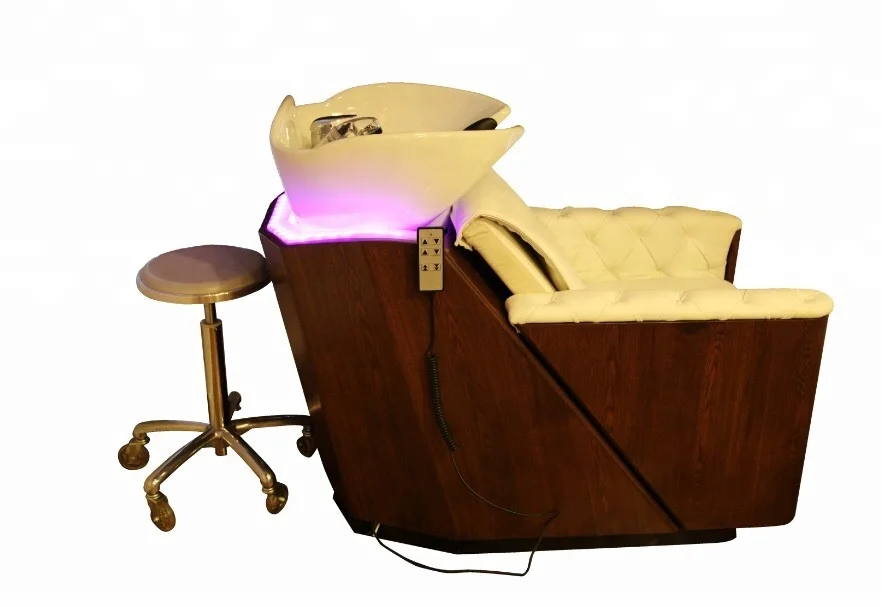 Luxury bowl fall-down lift Electric Shampoo Chair for Salon