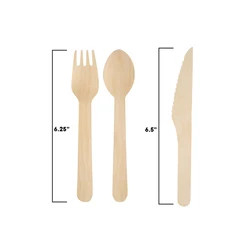 Tableware Composite Degradable Wooden Biodegradable Disposable Custom Food Grade Natural Wood Color Customized Logo