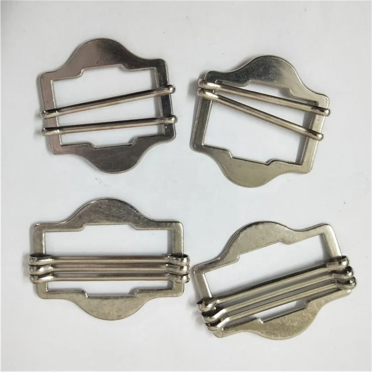 Double pin adjustable movable metal belt buckle for bags Apron overalls