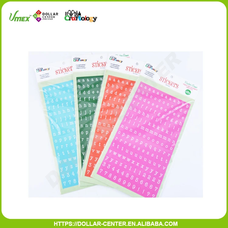 DIY best washi tape alphabet red paper sticker