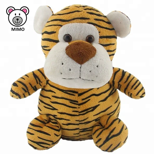 Top Selling Cartoon Cute Baby Plush Tiger Toy For Sale Wholesale Custom LOGO Lifelike Stuffed Animal Soft Small Plush Toy Tiger