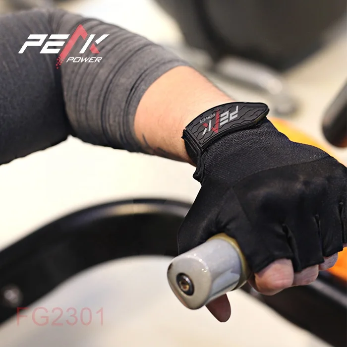 Best Quality Half-finger custom Logo Sports Hand Glove Anti-Slip Weightlifting Fitness Gloves