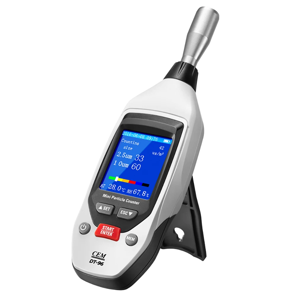 
CEM DT-96 PM2.5, PM10um Handdled Professional Air laser particle counter for clean room gas particles 