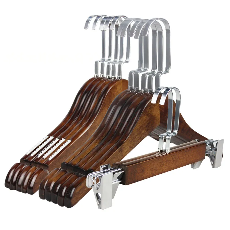 44.5cm High quality recommendation bridal dress wooden clothes hanger stand for wedding dress shop