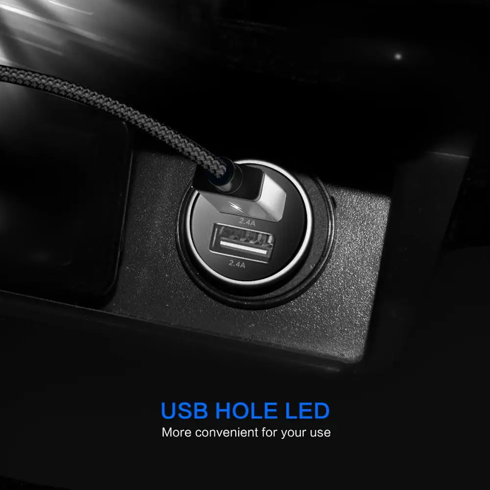 
Hot sale 4.8A dual port Zinc Alloy qc3.0 car charger for phone for samsung 
