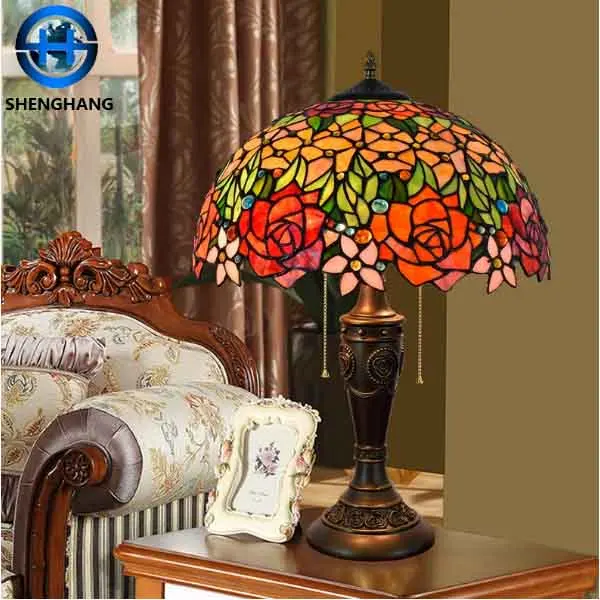 Morden style new decor tiffany table lamp 2020 new design custom-made lampshade