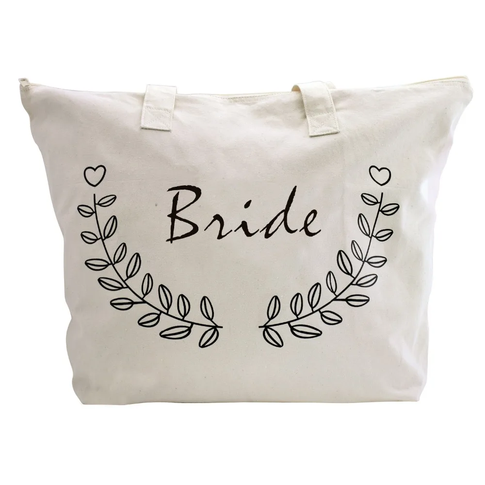 New styles promotional cheap price shopping bag Customized Eco team Bride Canvas tote bag