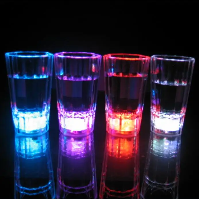 Светодиодные бокалы с подсветкой для вина, шампанского, активируются мигающими светодиодными жидкостями для бара, светодиодная чашка, бокалы для виски