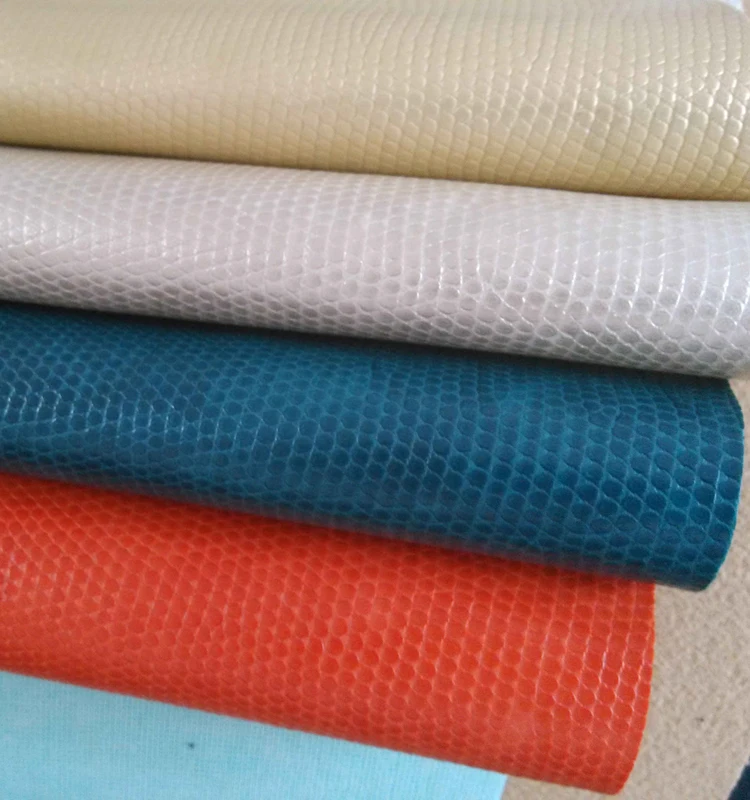 Embossing PVC PU vinyl fabric roll leather
