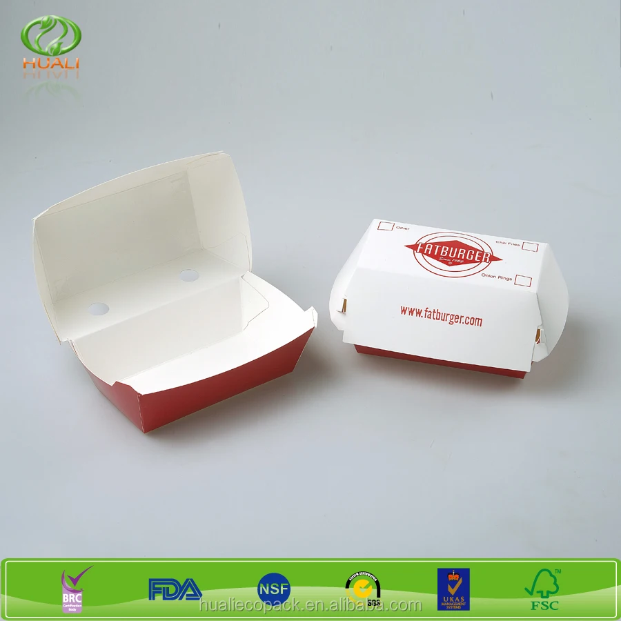 Paper Hamburger Box For Kfc Mcdonald