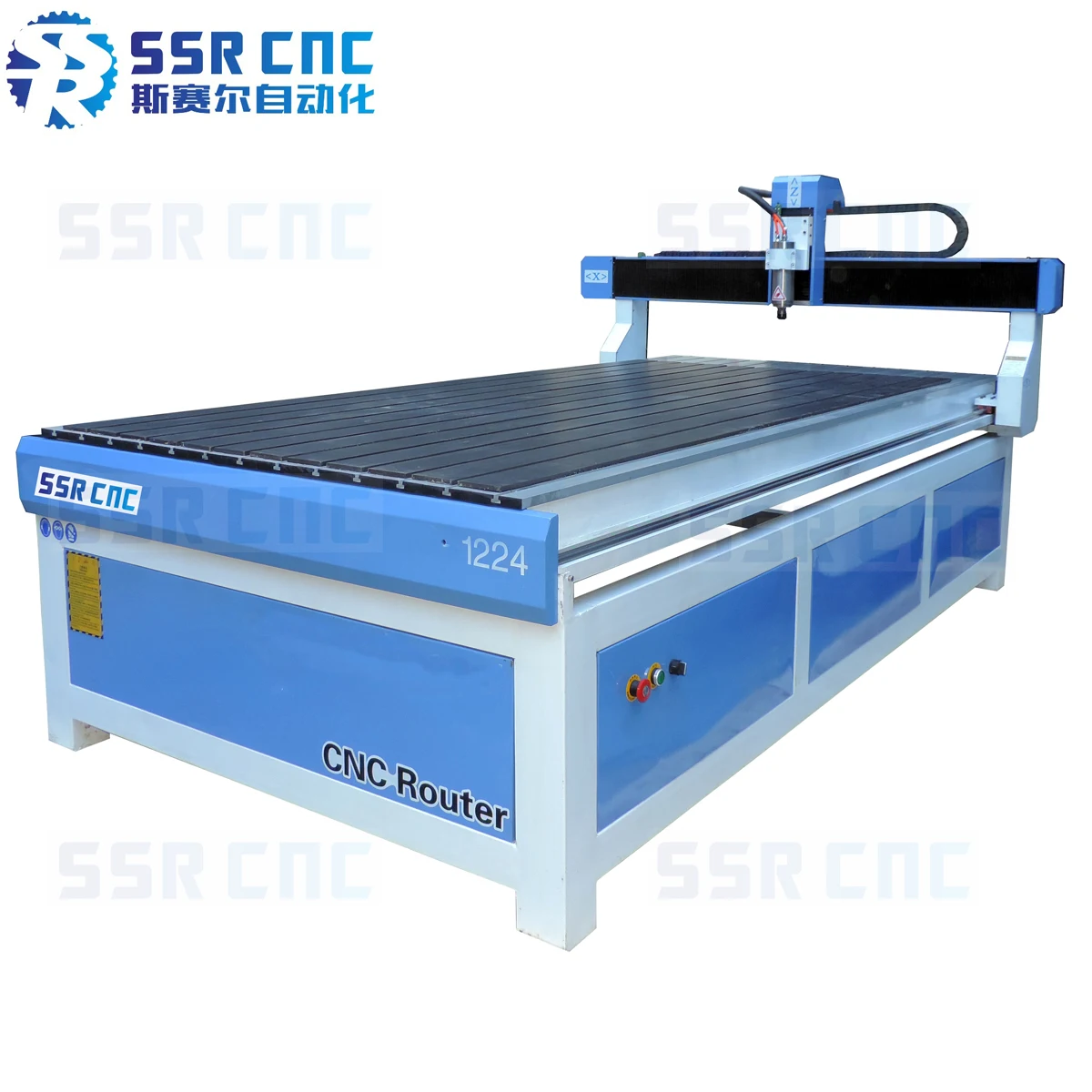 wood cnc cutting machine with ncstudio operation system advertising cnc router SSR-1224
