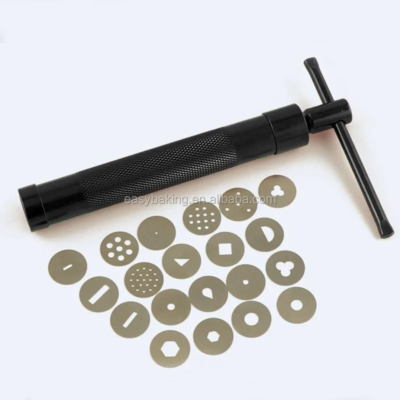 20 Dischi Decorativi Metal Fondant Gun Fondant Cake Decorating Tools