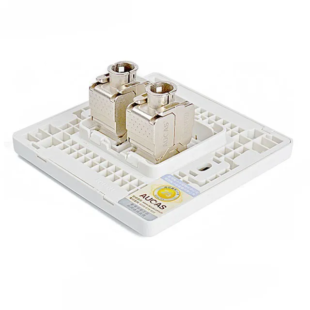  Aucas 86 Тип настенное крепление сеть Cat 5e 6 7 8 RJ45 лицевая пластина с двойным