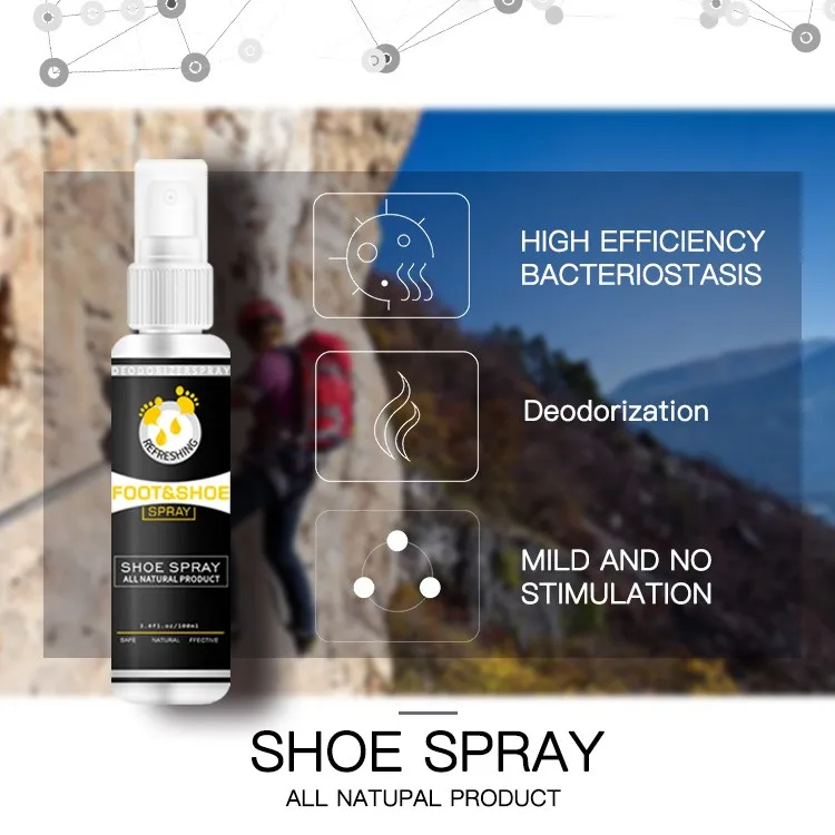 wholesale Shoe Deodorizer Foot Deodorant Spray Natural Deodorant Foot spray