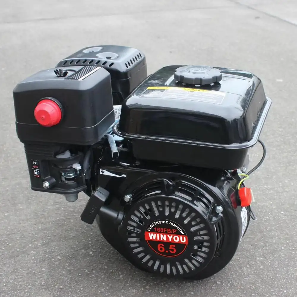 gasoline engine with 1/2 clutch reducer and low temperature starter