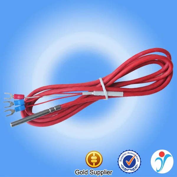 Perfect design silicon cable pt100 pt1000 temperature sensor