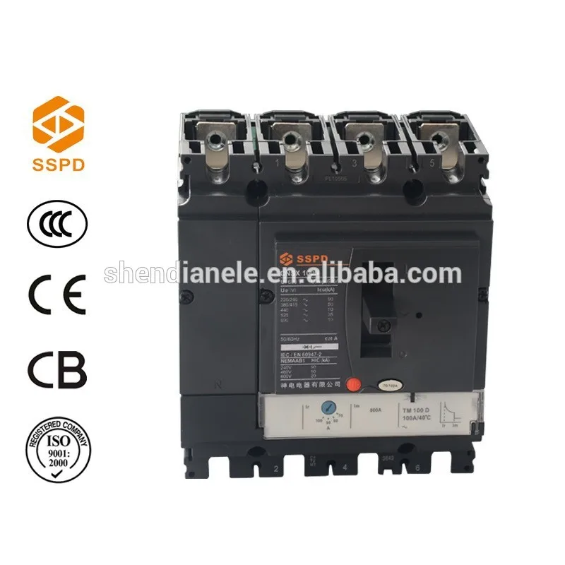 cnsx 100a 4p switchgear mccb circuit breaker