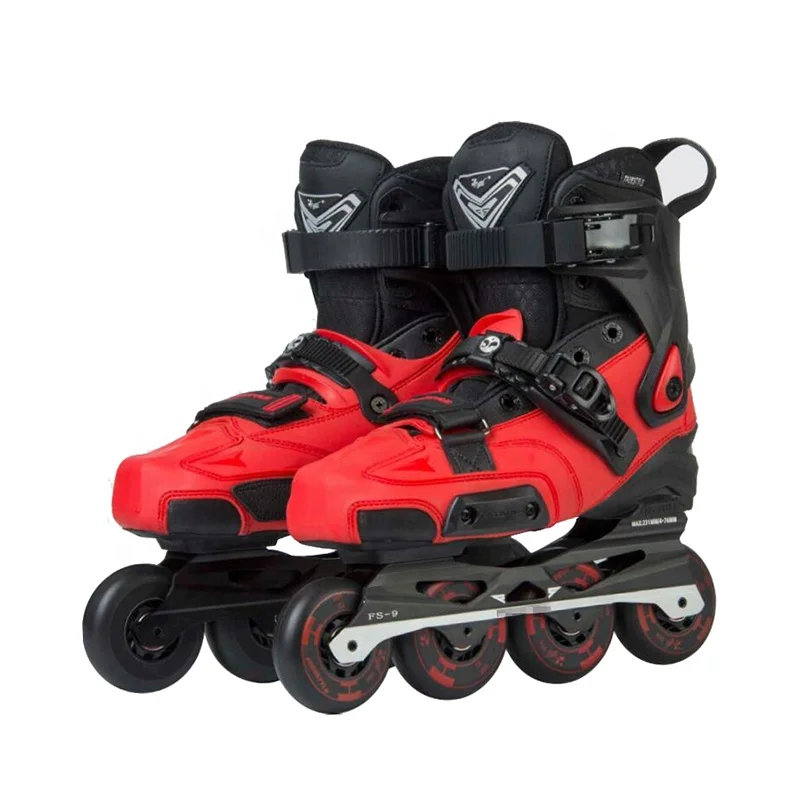 Professional freestyle 4 wheels freeline high quality roller derby inline speed skates for adults