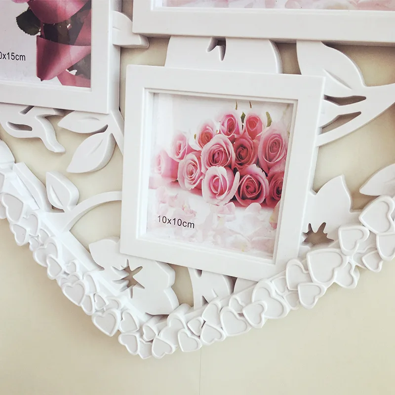 Wholesale Stock Small Order Household Wall Decoration Heart Shaped Photo Frame