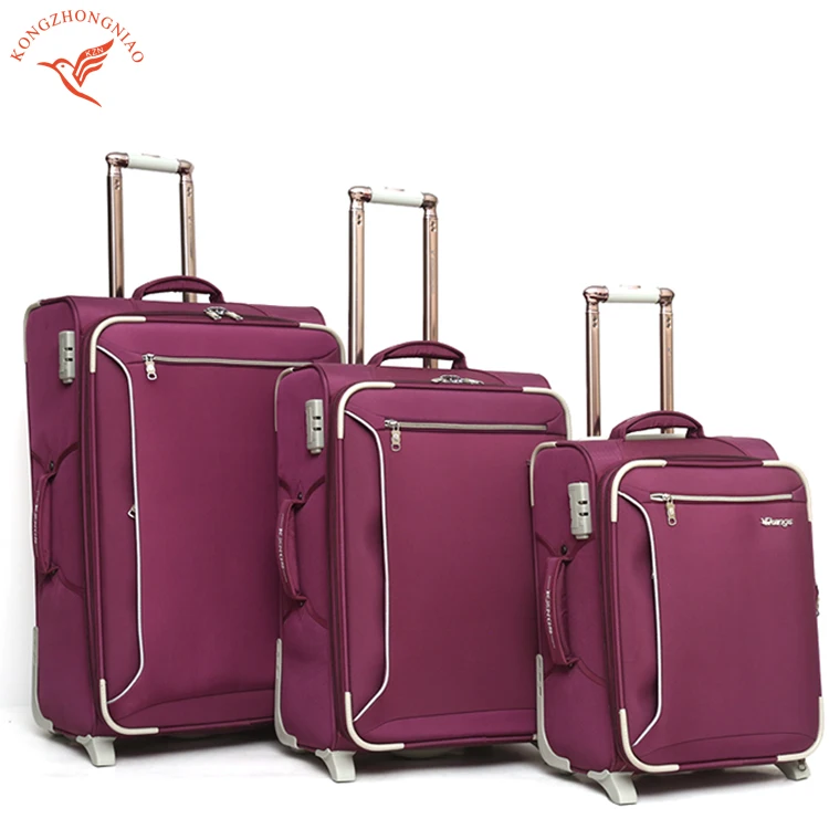 
Fashion customized design softside handle luggage 3 set 