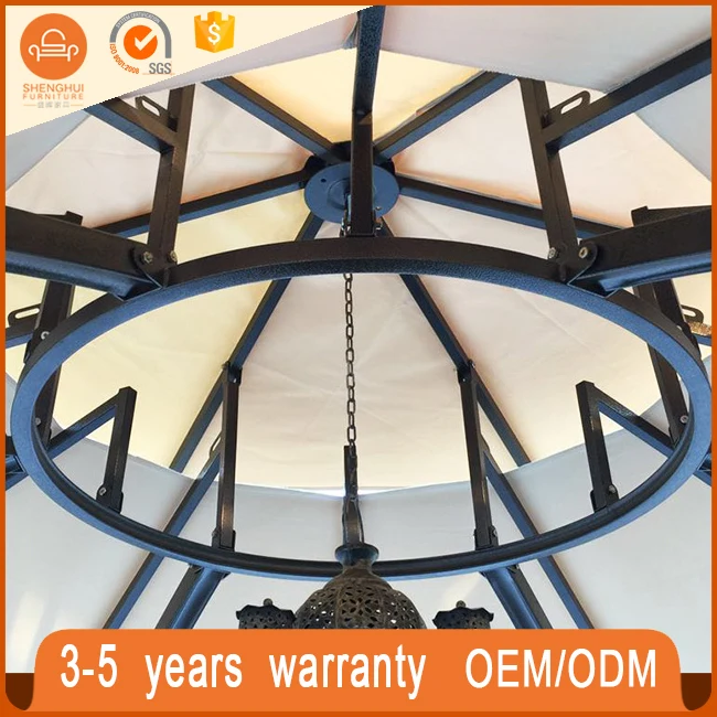 
Luxury Cumstomized European Style Dome Waterproof Round Gazebo For Patio Garden 