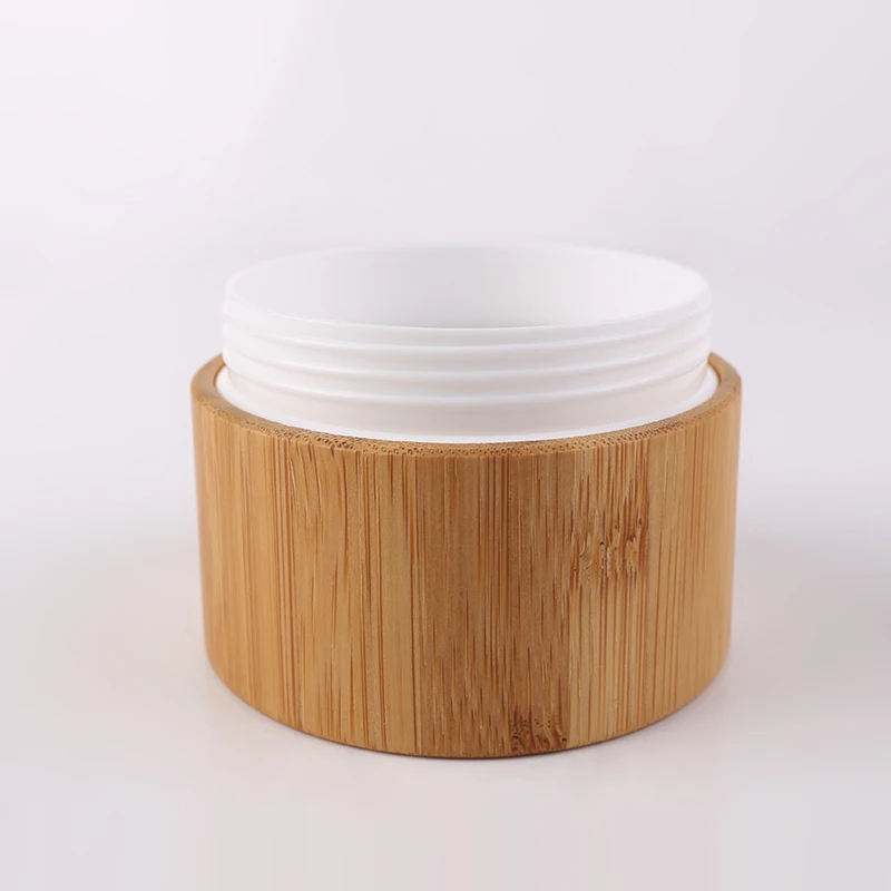 5ml 15ml 30ml 50ml 100ml Natural Cream Cosmetic Bamboo Wood Jar With Bamboo Lid For Face Body Cream