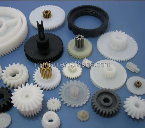 Plastic miniature spur geal bevel gear with anti-backlash gear