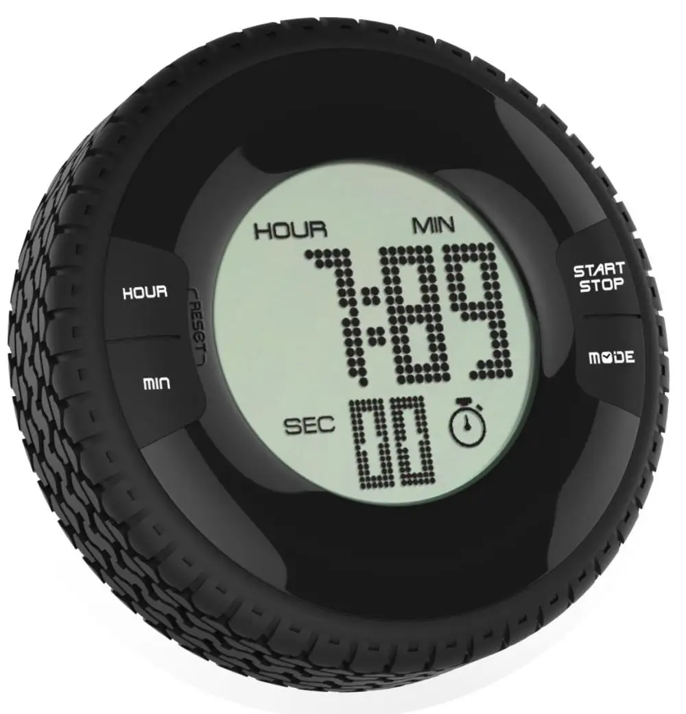 J & R оптовая продажа, Многофункциональный Мини ЖК цифровой магнитный обратный отсчет, милый будильник, круглый кухонный таймер для измерения пищи