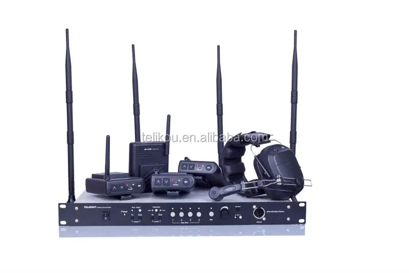 MDS-400 full-duplex wireless intercom system talk back system for control room camera man church stage