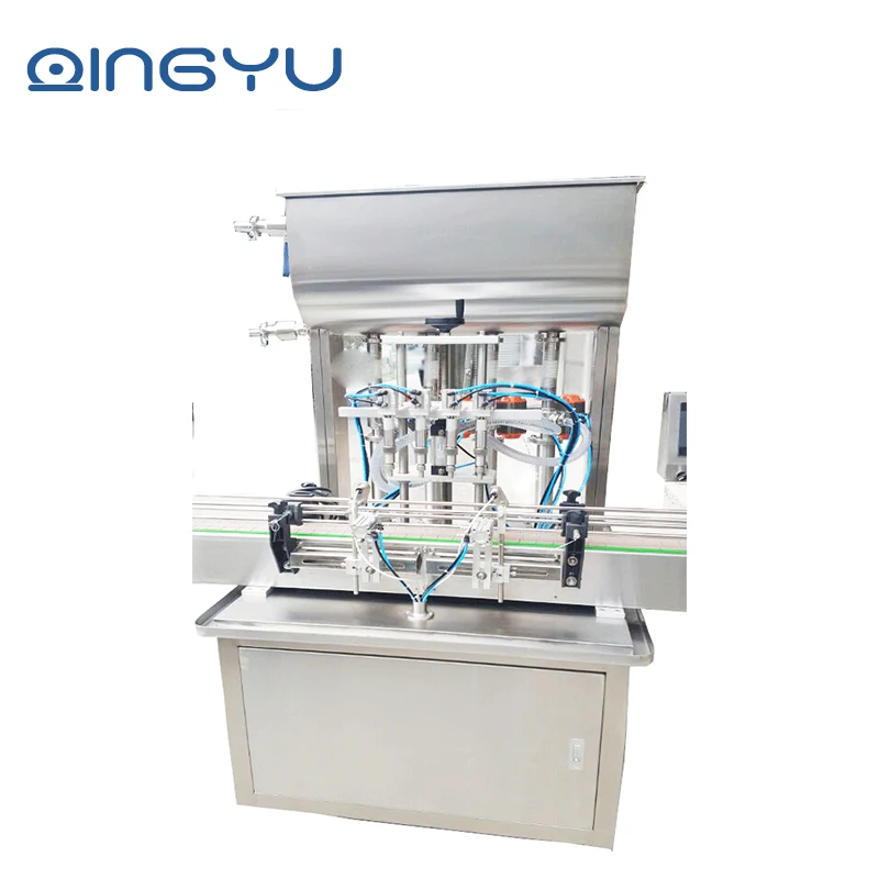 
Full automatic plastic bottle water filling machine/ 4 heads of the liquid filling machine 