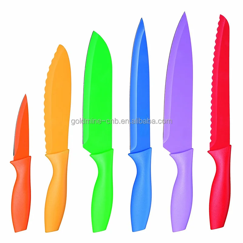 
Color Coded Kitchen Knives with Soft-touch Handles 