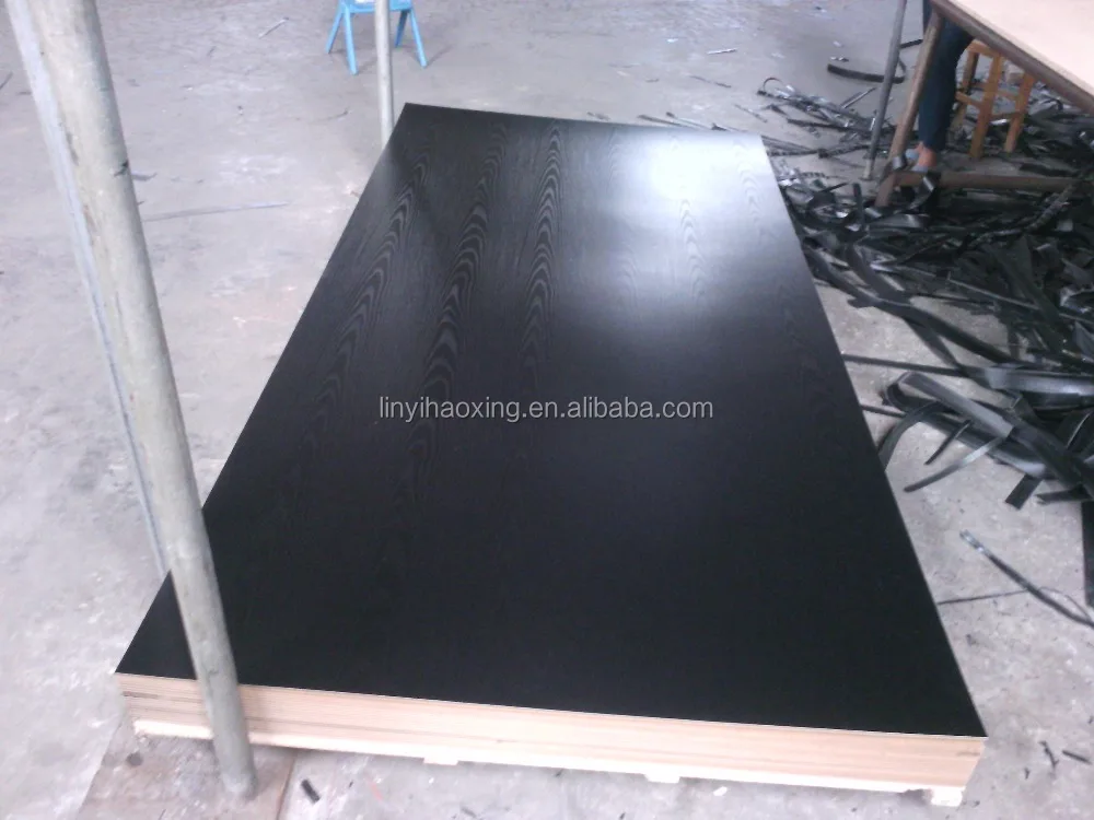 
18mm black matt melamine mdf board 