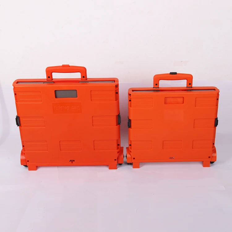 Wholesale plastic rolling folding shopping cart
