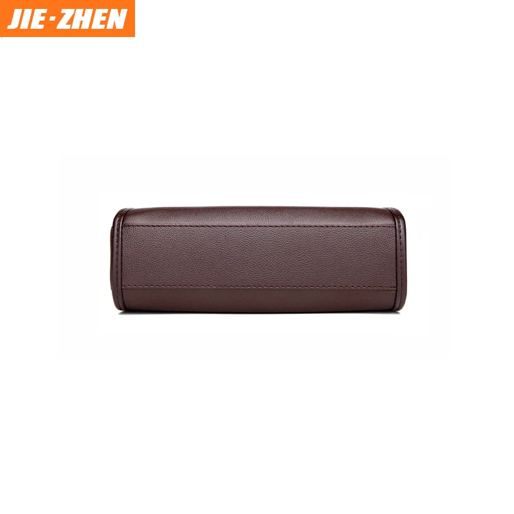 2020 high quality soft leather custom print logo waterproof messenger bag shoulder bag for men