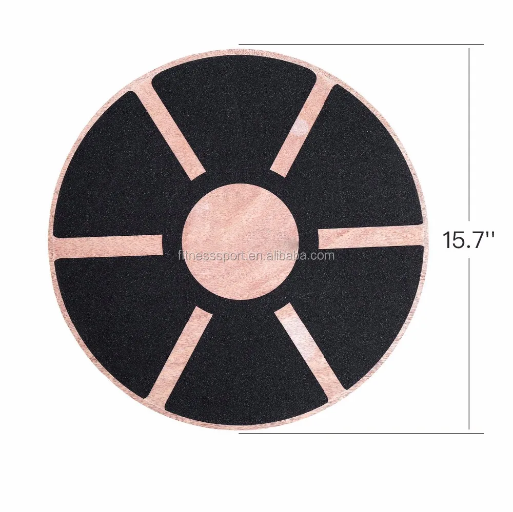 15.75 inch GYM Stability Trainer Wooden round Wobble Balance Board