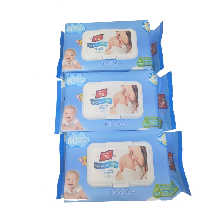 Biodegradable Disposable wipes Flushable Bamboo Baby Wipes