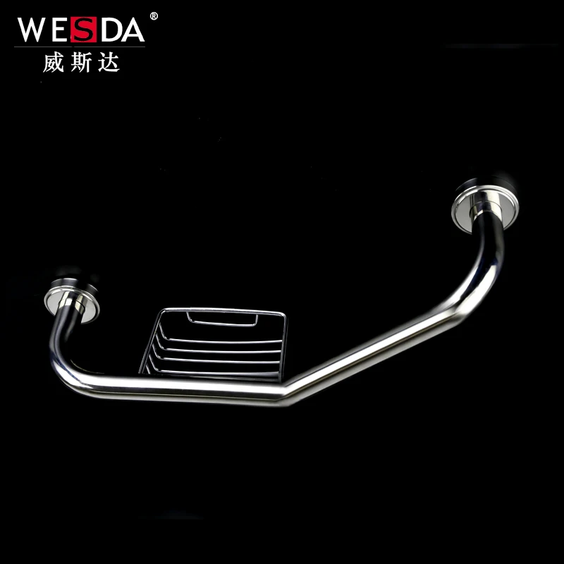 
Bathroom accessories stainless steel grab Bar for disabled handicap with basket 0127 