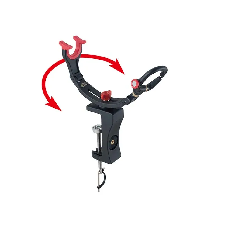 Flexible swinging and angle adjustment fishing rod holder stainless