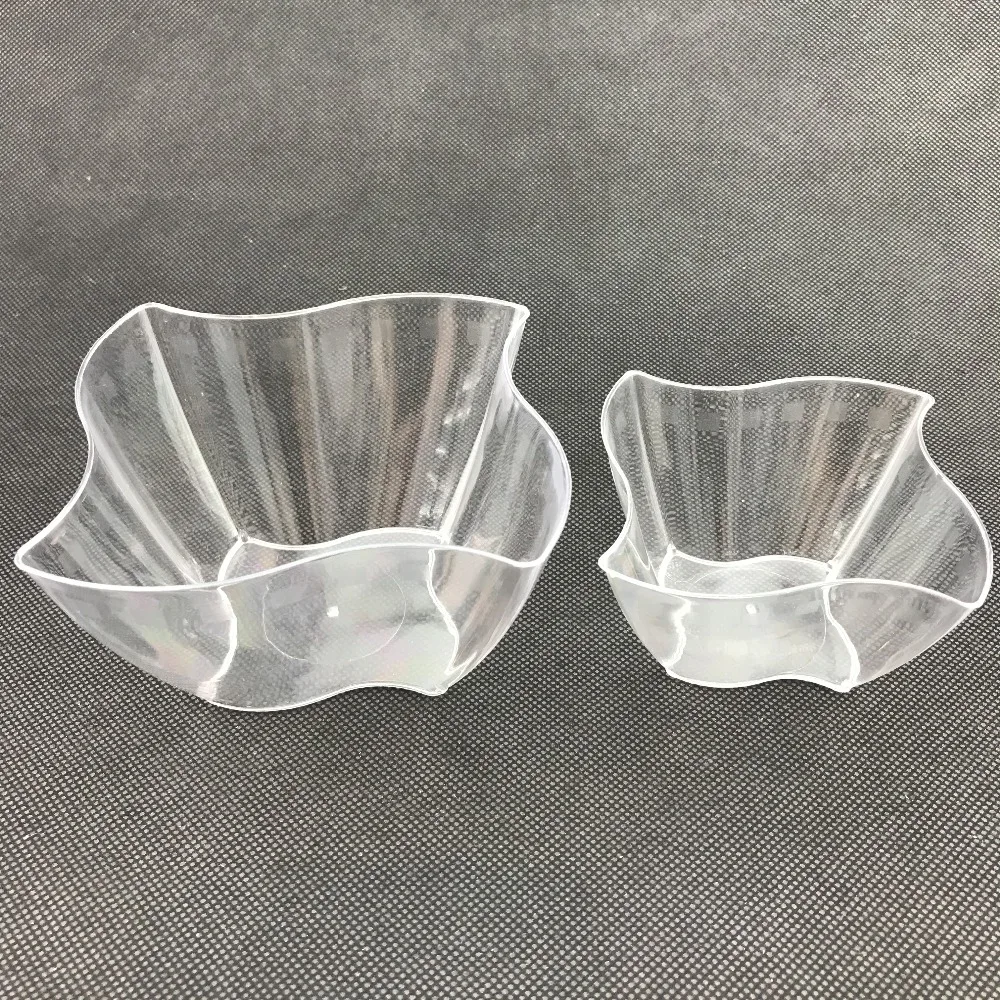 New Design Clear Plastic Square Dessert Cup