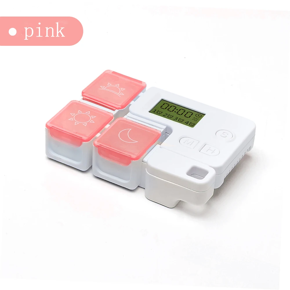 Pill Box TE01 Cute Weekly Alert Dispenser Intelligent Timing Time Medication Electronic Tetris electronic medicine box